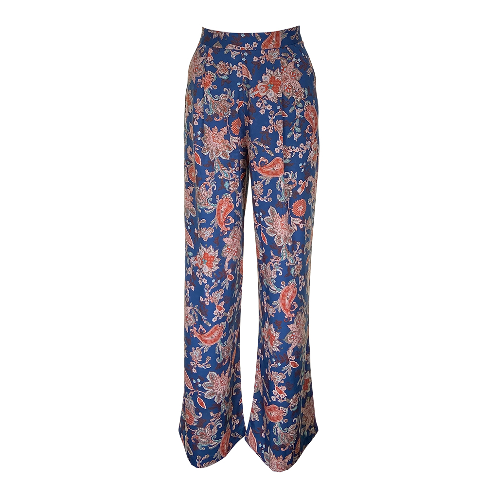 CASHMERE PALAZZO PLEAT PANTS - Poemsroma